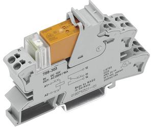 WAGO 788-304 Module relais Tension nominale: 24 V/DC Courant de commutation (max.): 16 A 1 inverseur (RT) 1 pc(s)