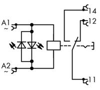 WAGO 789-1544 Relais industriel Tension nominale: 230 V/AC Courant de commutation (max.): 12 A 1 inverseur (RT) 1 pc(s)