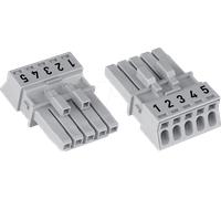 Connecteur d'alimentation série (connecteur réseau) 890 WAGO 890-245 Femelle Nombre total de pôles: 5 16 A gris 50 pc(s)