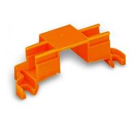 WAGO Adaptateur de Fixation, avec 4 Compartiments, Série 243, pour Montage Sur Rail Ts35 Ou Montage par Vis, Orange (10 Pcs)