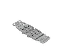 WAGO Adaptateur de Fixation avec Décharge de Traction, 3 Raccords, pour Connecteur 221 Inline avec Levier, pour Montage à Vis, Gris, 221-2503 (5 Pcs)