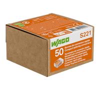 Boîte de 50 Bornes de Connexion 2 Entrées S221 - Installation Facile et Sécurisée pour Tous Vos Projets Électriques