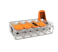 Wago Bornes de connexion 221-415 – 5 broches, jusqu'à 4 mm², levier compact – Lot de 8