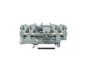 WAGO Borne de passage 4 conducteurs 2002-1401 TOPJOB S 2,5 mm² gris