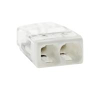 Wago, Bornes à Insertion Directe 2 Entrées Série 2273, Sachet de 20, Pour Fils Rigides 0,5-2,5 mm², Tension 450V, Courant 24A, Longueur Dénudage 11mm, Installation Rapide et Sécurisée