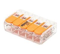 Borne de connexion universelle 221 pour fils souples et rigides X25 WAGO