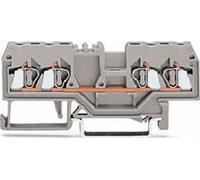 WAGO Bornes de passage à 4 conducteurs 280-833 2,5 mm² gris (5 bornes de passage)