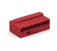WAGO Borne micro pour boîte de dérivation 8 conducteurs 0,8 mm Rouge (50 pièces)