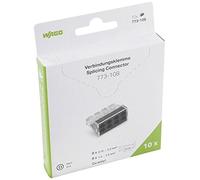 WAGO Bornes rigides : 0,75-2,5 mm² Nombre de pôles (num) : 8 10 pièces Transparent, Gris