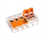 WAGO-COMPACT 221-615 Borne de connexion 5 conducteurs avec levier de commande jusqu'à 6 mm2
