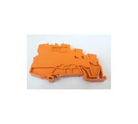 Wago Contact - Bloc de jonction orange pour capteur 3 fils 1mm² connexion push-in pose sur rail DIN borne d'alimentation Wago