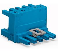 WAGO Distributeur en H Alimentation mâle - Alimentation femelle, Alimentation femelle Nombre total de pôles: 5 bleu 25 pc(s)