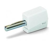 WAGO Fiche Banane, pour Fiche Banane 4 mm, 2,50 mm², Blanc, 215-611 (50 Pcs)