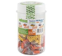 Wago Mini bornes de connexion automatiques S2273 – 2, 3, 5 et 8 fils – Flacon 100
