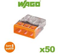 WAGO - Flacon de 50 mini bornes 3 fils S2273 WAGO