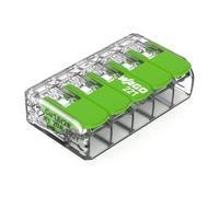 WAGO Green Range Lot de 8 bornes à 5 conducteurs I jusqu'à 4 mm² I Borne de connexion 5 conducteurs avec leviers enfichables pour tous les types de conducteurs I 221-423 I