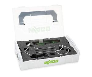 WAGO Kit Dégaineur de Câbles, pour 4 mm 70 mm / 0.16 à 2.75, Y Compris tous les Étriers Interchangeables dans un Boîtier Sortimo
