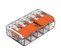 WAGO LEVER-NUTS® 221-415 - Connecteurs d'épissure compacts à 5 conducteurs (boîte de 25)