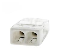 WAGO Lot de 100 mini bornes de connexion rapide S2273 pour fils rigides 2 entrées