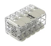 WAGO Lot de 15 bornes de connexion 221-490 - 10 conducteurs, jusqu'à 4 mm² - Connecteur de câble compact avec leviers pour tous les types de conducteurs dans le monde entier - Sécurité d'utilisation