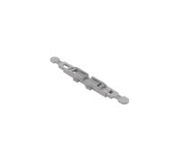 WAGO Lot de 25 adaptateurs de fixation avec décharge de traction pour connecteurs traversants, avec levier, avec pied d'encliquetage, 1 compartiment, gris (221-2511)
