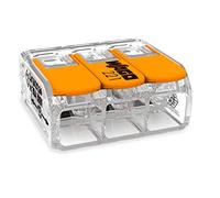 Wago Lot de 25 connecteurs à levier 221 Série 221-413 3 voies