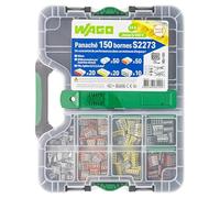 Wago - Malette de 150 bornes de connexion S2273 2, 3, 4, 5 et 8 entrées pour fils rigides, Cuivre