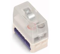 WAGO Module d'alimentation câble rond - câble plat Nombre total de pôles: 2 gris 50 pc(s)