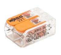 Wago bornes de connexion automatiques S221 2 entrées – blister de 15