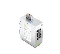 WAGO Switch industriel 852-1812 | avec 8 voyants d'autonégociation et de diagnostic du panneau avant des ports ETHERNET 10/100/1000 Mbit/s, prend en charge jusqu'à 8 000 adresses MAC absolues