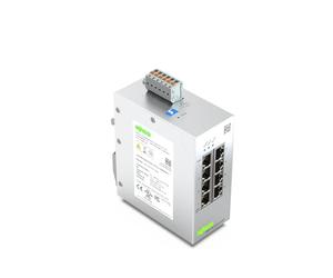 WAGO Switch industriel 852-1812 | avec 8 voyants d'autonégociation et de diagnostic du panneau avant des ports ETHERNET 10/100/1000 Mbit/s, prend en charge jusqu'à 8 000 adresses MAC absolues