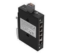 WAGO Switch industriel ECO 852-111 | avec 5 voyants d'autonégociation et de diagnostic du panneau avant des ports ETHERNET 10/100 Mbit/s, prend en charge jusqu'à 2 000 adresses MAC absolues