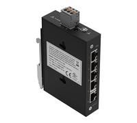 WAGO Switch industriel ECO 852-1111 | avec 5 voyants de diagnostic 10/100/1000 Mbit/s et d'autonégociation des ports ETHERNET, prend en charge jusqu'à 8 000 adresses MAC absolues