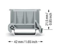 WAGO 222-510 - Adaptateur coudé universel avec 222-500 pour montage sur TS 35,