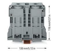 WAGO WAGO Bornes de passage 285-1185 2 conducteurs 185 mm² gris Quantité:1