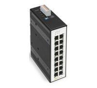 WAGO Switch industriel 852-1106 | avec 16 voyants d'autonégociation et de diagnostic du panneau avant des ports ETHERNET 10/100/1000 Mbit/s, prend en charge jusqu'à 8 000 adresses MAC absolues