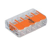 WAGO WAGO COMPACT-Connecteur 5 x 0,2-4 mm² transparent 5 pièces sachet avec rail Quantité:1