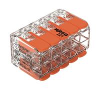 Wago Borne de raccordement 221-420 – 10 fils orange avec levier