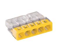WAGO WAGO Connecteur de raccordement VDE - COM.5x0,5-2,5mm² jaune 6 pièces Quantité:1