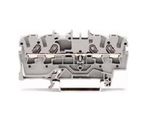 WAGO WAGO GmbH& Co. KG Bornier de passage 4 conducteurs, TS 35 2001-1401 Quantité:1