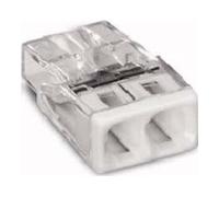 Wago Pince dose/installation 2273-202 Compact avec anneau – 2 fois plus – Transparent/blanc – 5x
