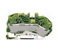WAGO Borne de terre 2 conducteurs 2016-7607 12 mm ressort vert-jaune 20 pièces