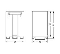WAGO WAGO Tiroir pour rail porteuse 709-591 pour TS 35 Quantité:1