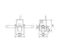 WAGO WAGO Transformateur de courant pour câblage 100A/1A 0,2 VA 855-4001/100-001 Quantité:1