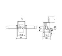 WAGO WAGO Transformateur de courant pour câblage 125A/1A 0,2VA Cl.3 855-3001/125-003 Quantité:1