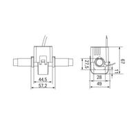 WAGO WAGO Transformateur de courant pour câbles 200A/1A 0,2 VA 855-4101/200-001 Quantité:1