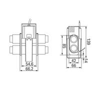 WAGO WAGO Transformateur de courant pour câbles 500A/5A 0,5VA Cl.1 855-5105/500-001 Quantité:1
