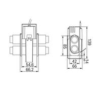 WAGO WAGO Transformateur de courant pour câbles 855-5105/1000-000, longueur de câble 3 m Quantité:1