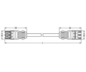 Wago Winsta Midi Cordon De Raccordement Installation De Bâtiment Ajustable - 771-9993/007-701