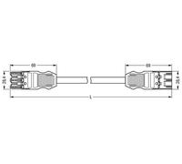 Wago Winsta Midi Patch Cord Installation Réglable Dans le Bâtiment - 771-9993/007-301